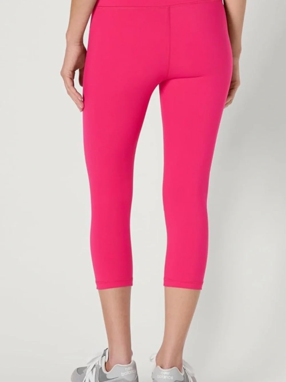 NEW-large Amazon essential  Women’s High-Rise Capri Leggings - Hot Pink